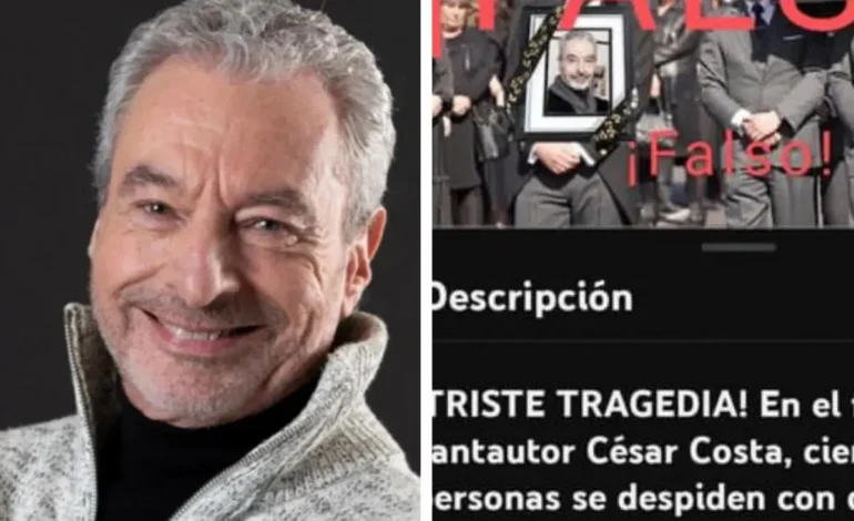César Costa reacciona a la noticia de su supuesta muerte