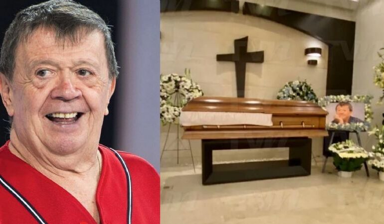 Despiden a ”Chabelo” en íntimo funeral; famosos le dan el último adiós