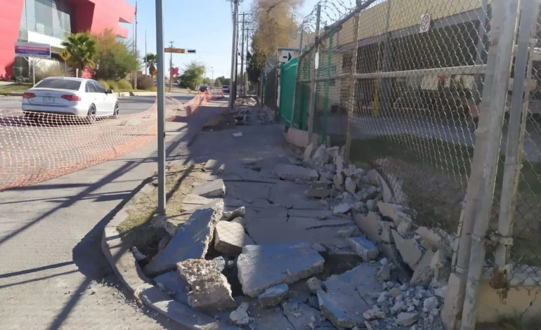 Construyen banquetas accesibles en la FCPySH